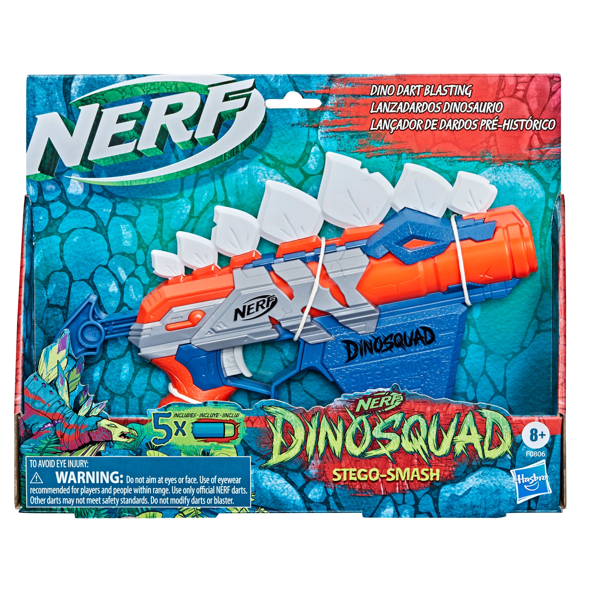Nerf Dinosquad Stegosmash Con 5 Dardos