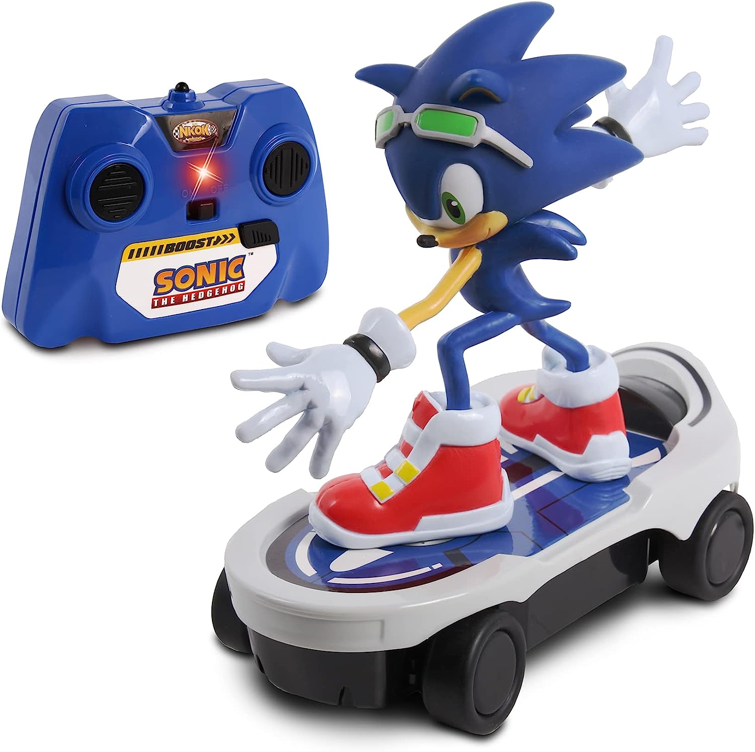 Sonic En Patineta Con Control Remoto Original