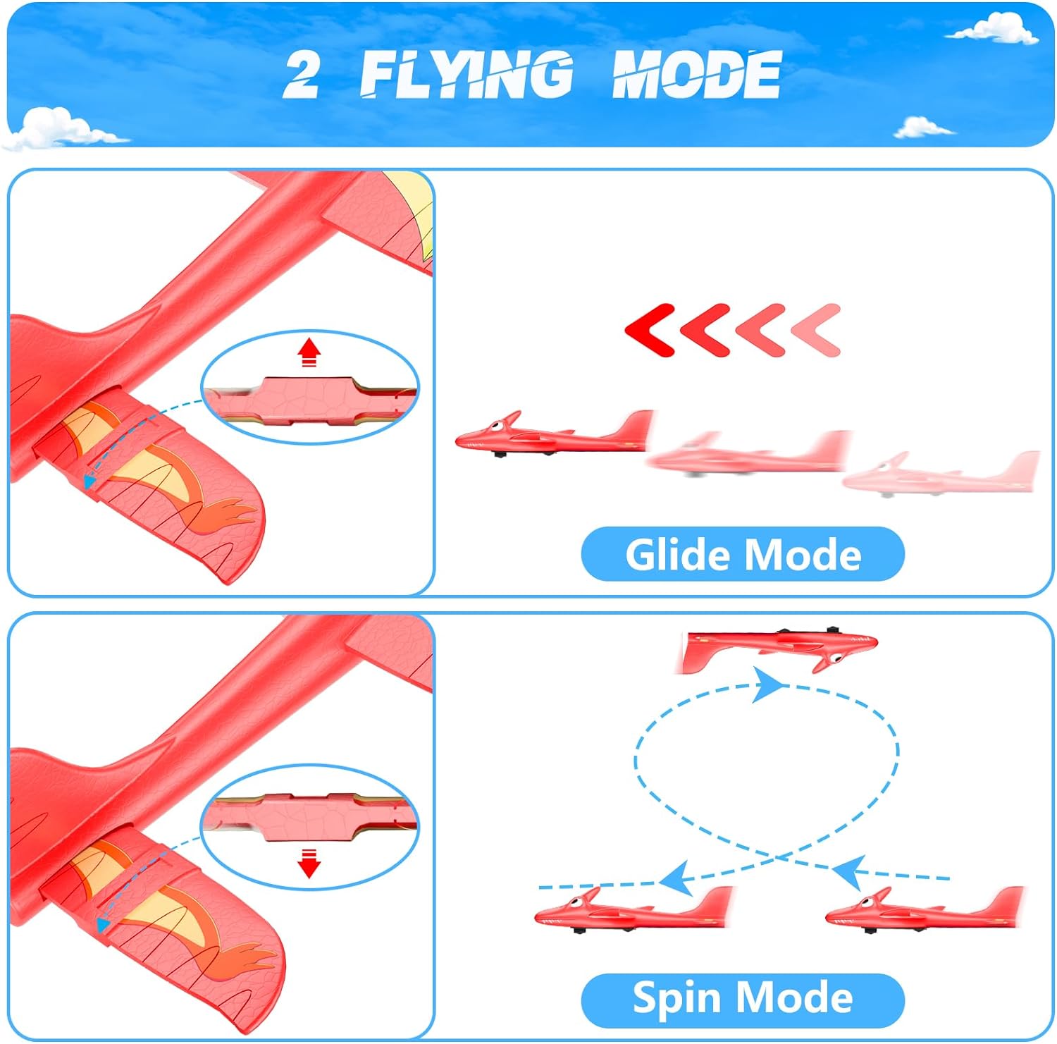 Aviones Planeadores De Espuma + Lanzador