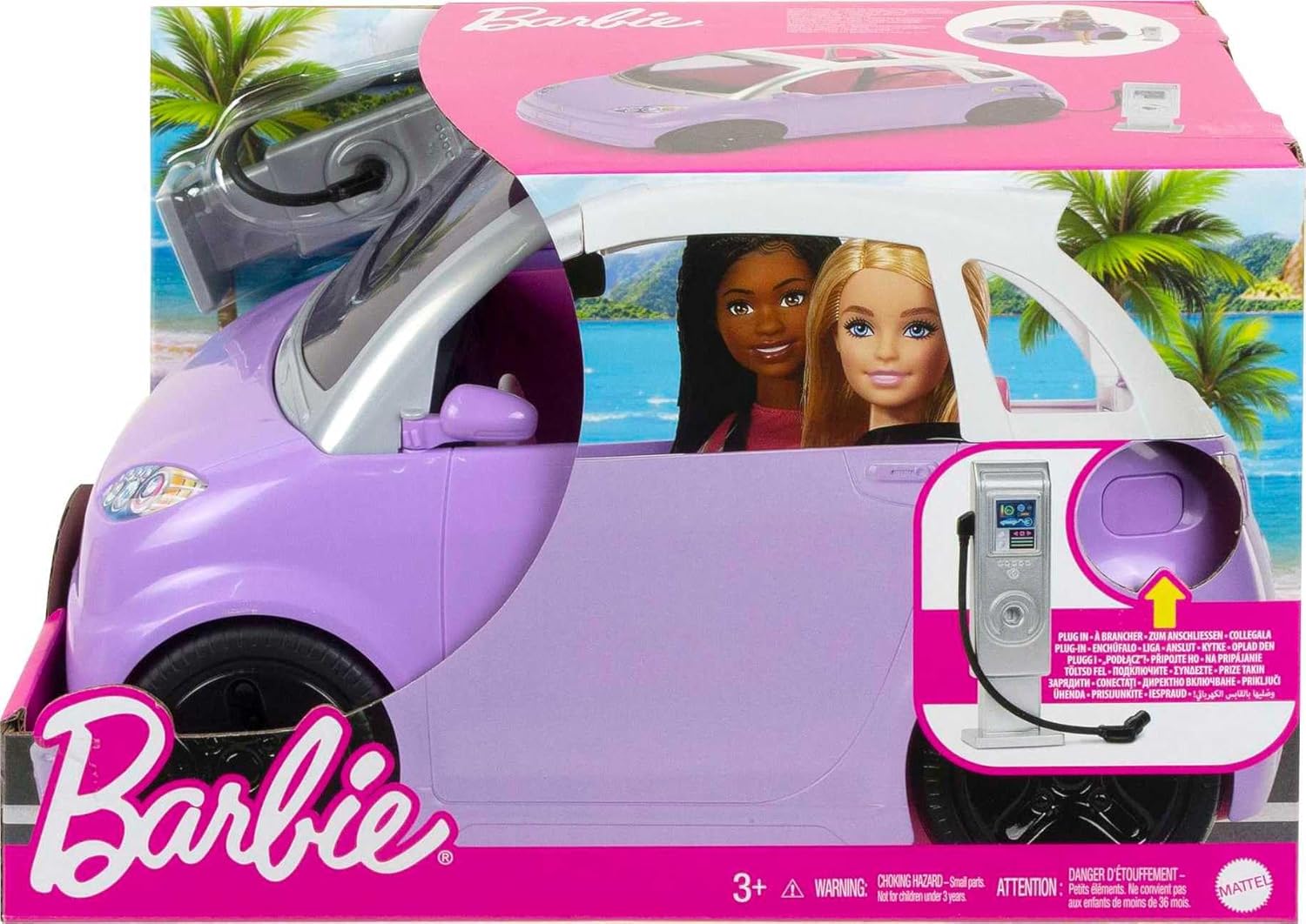 Barbie Vehiculo Eléctrico Con Estación Carga