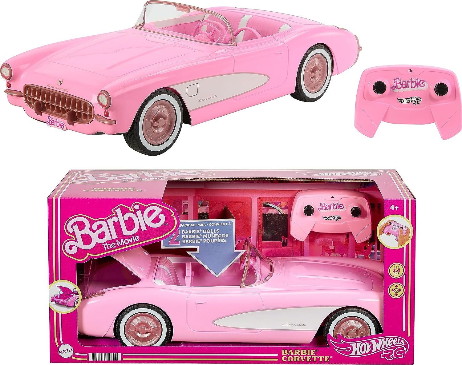 Barbie Corvette A Control Remoto A Batería Teletiendauy