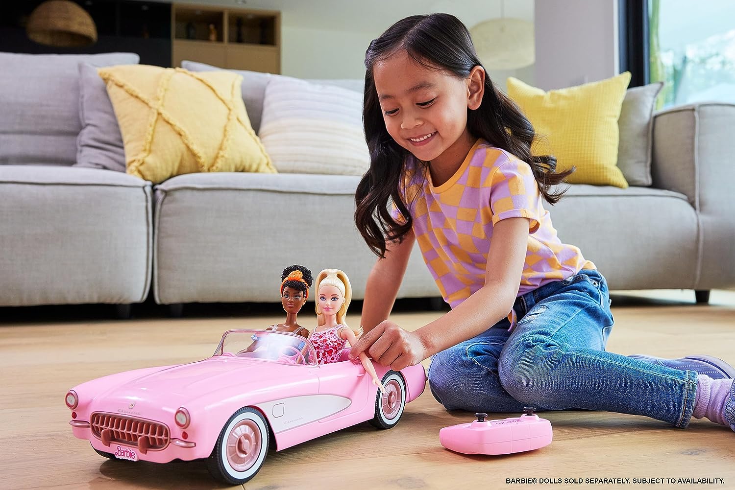 Barbie Corvette A Control Remoto A Batería Teletiendauy