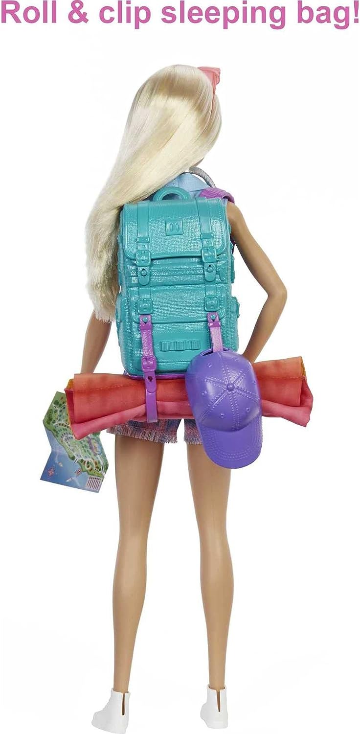 Barbie Camping Muñeca Mascota Y Accesorios