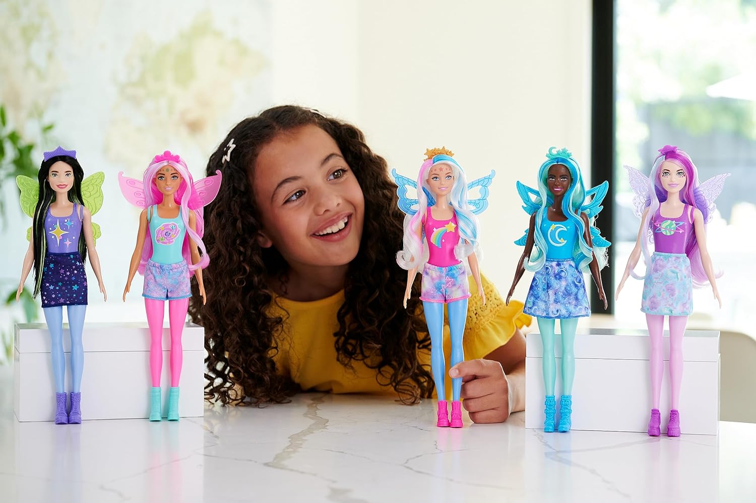 Barbie Muñeca Reveal Galaxy Rainbow 6 Sorpresas