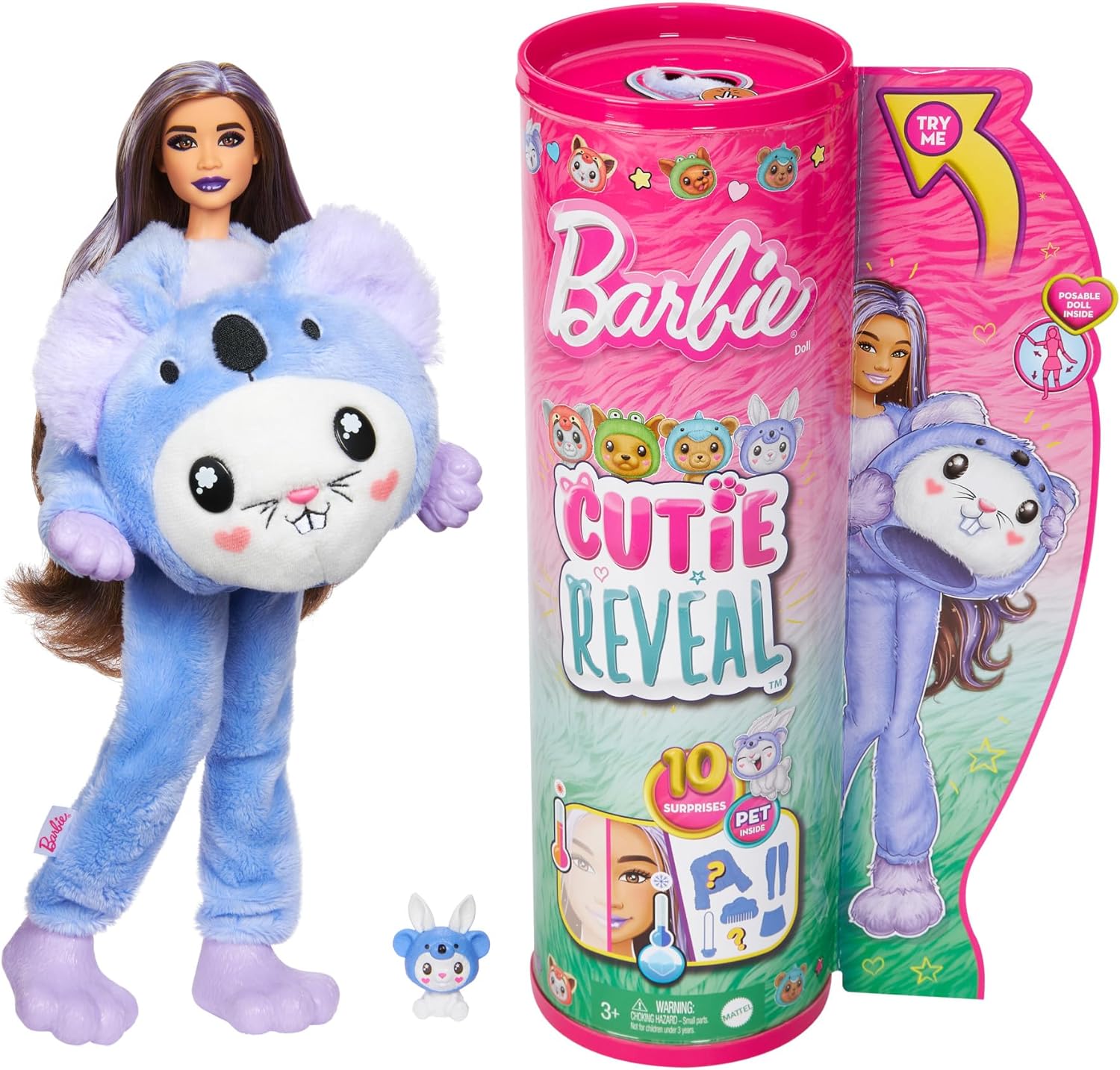 Barbie Cutie Reveal Muñeca Con disfraz y 10 Sorpresas