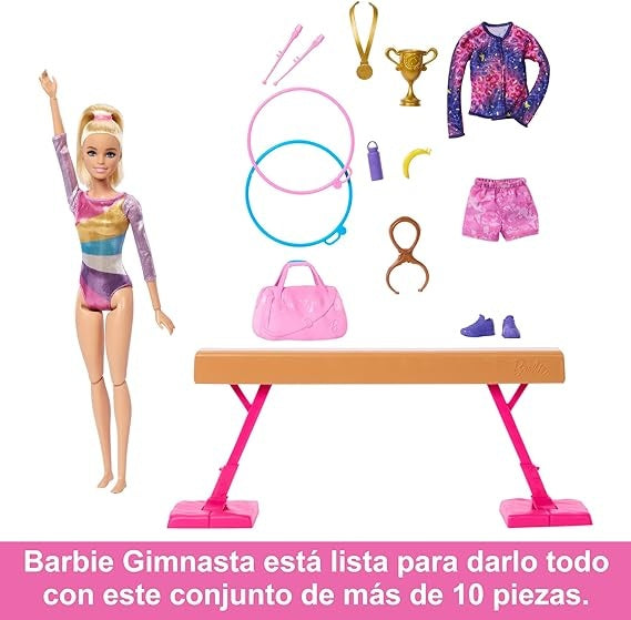 Barbie Gimnasta Olímpica Rubia Original