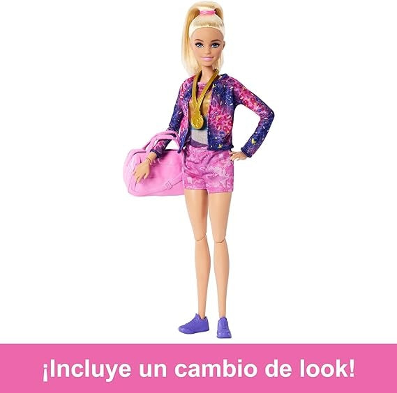 Barbie Gimnasta Olímpica Rubia Original