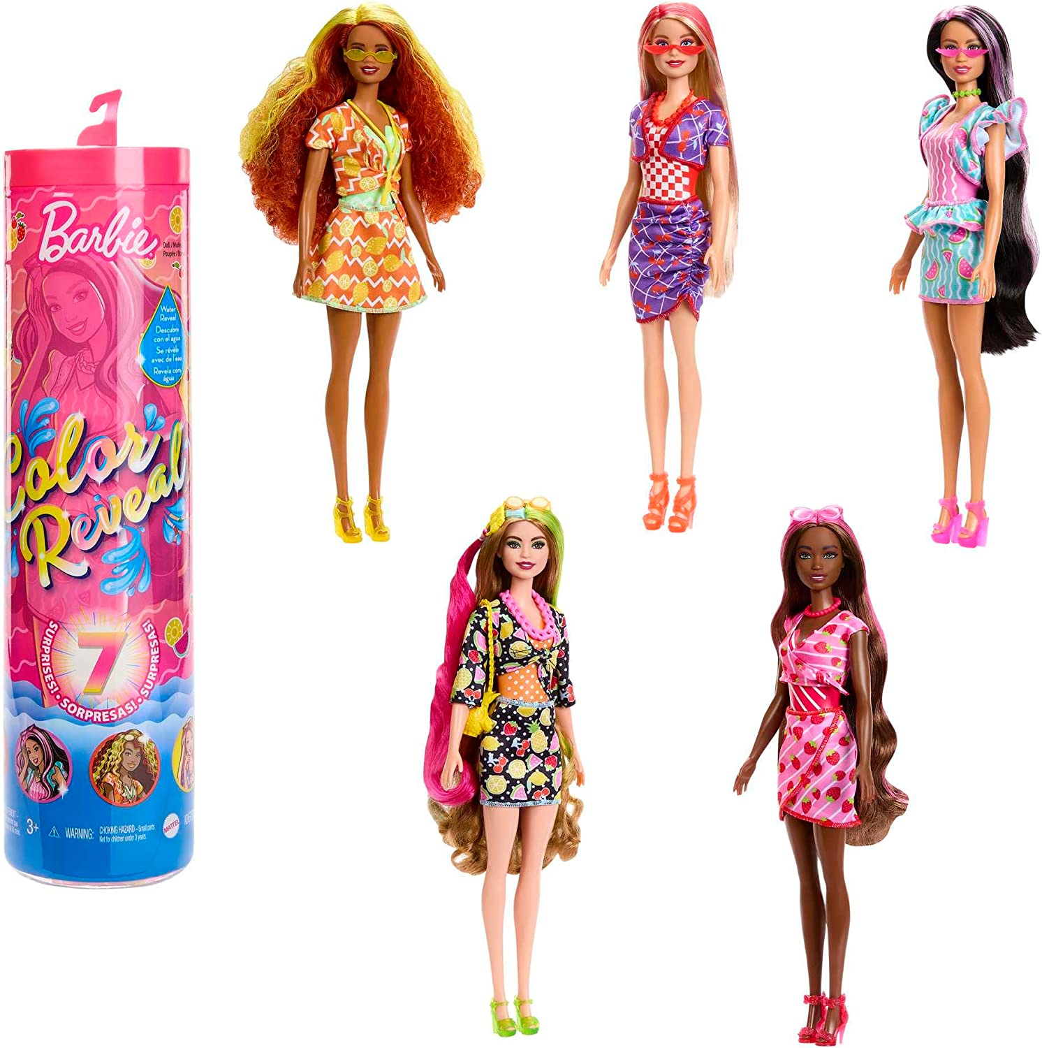 Barbie Revelación De Color Perfumado 7 Sorpresas