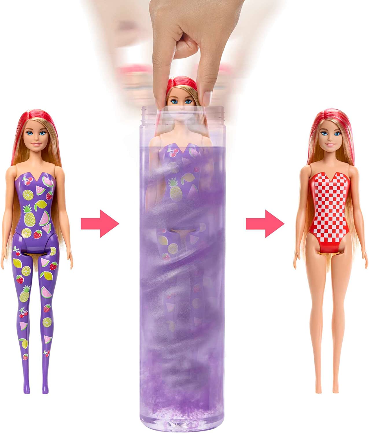 Barbie Revelación De Color Perfumado 7 Sorpresas