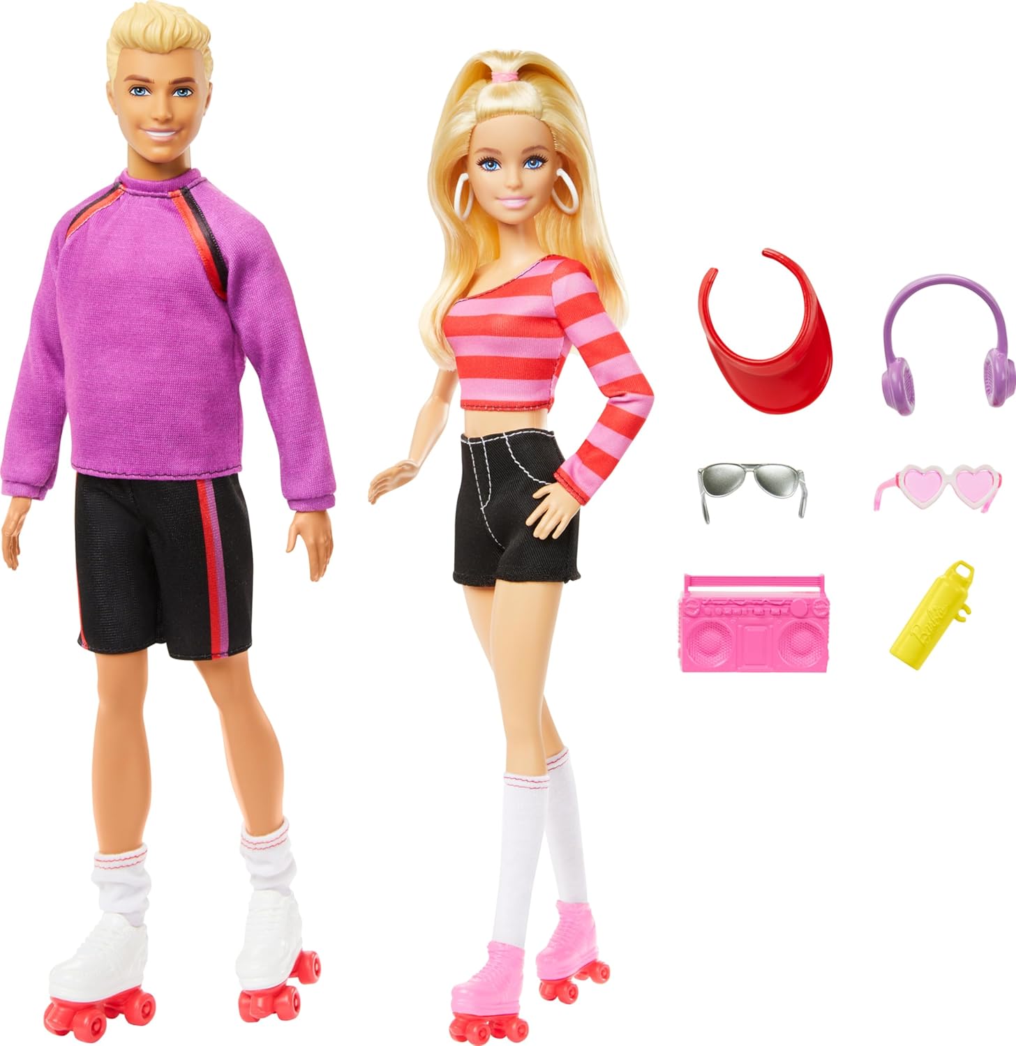 Muñeca Barbie Y Ken En Patines 65 Aniversario