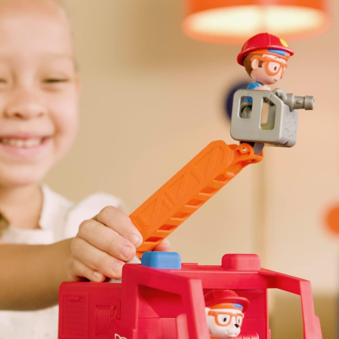 Blippi Camión De Bomberos Con Figura Y Mascota