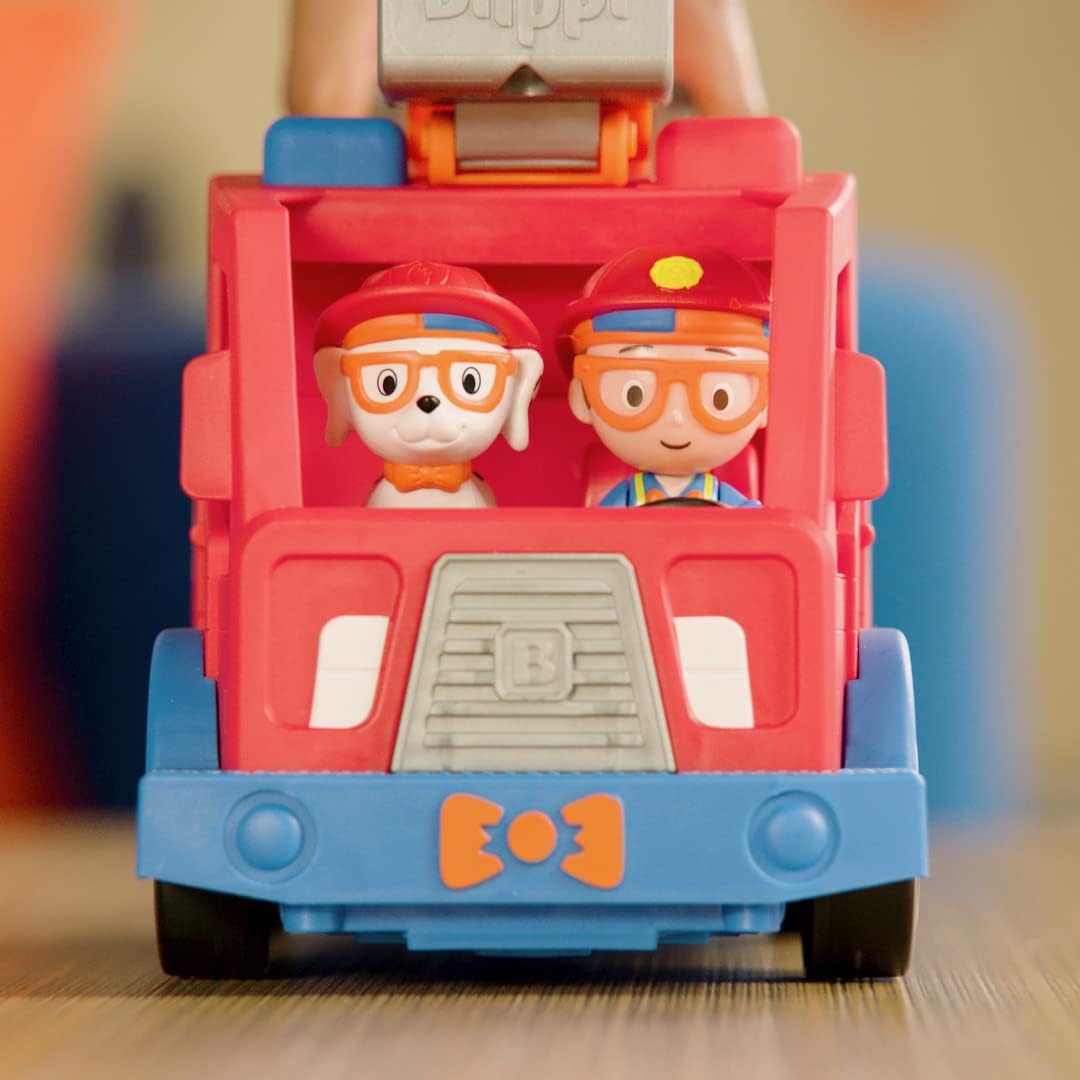 Blippi Camión De Bomberos Con Figura Y Mascota