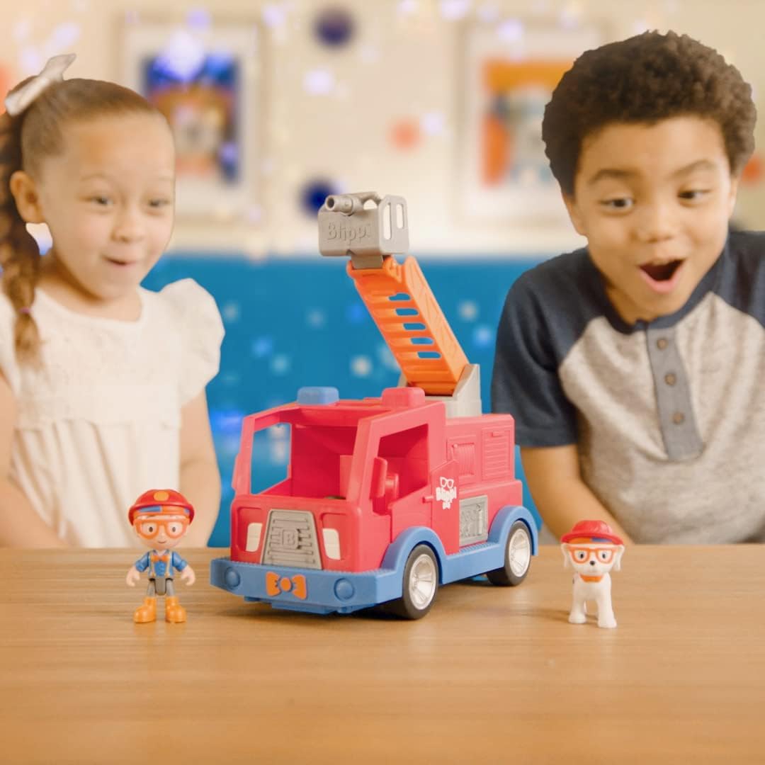 Blippi Camión De Bomberos Con Figura Y Mascota