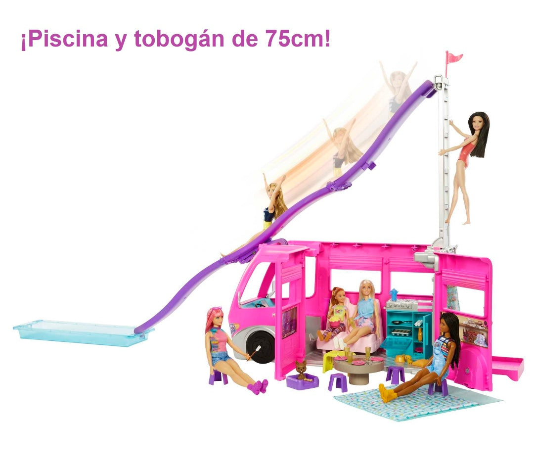 Camion de barbie store con alberca