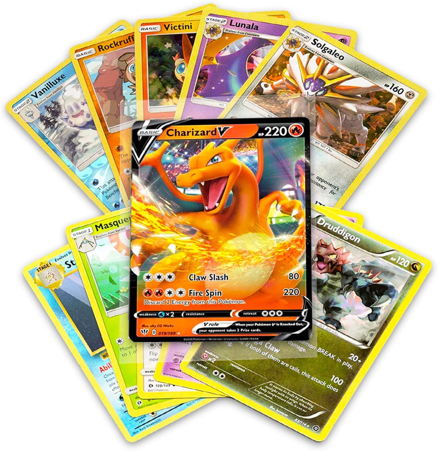  Cartas surtidas de Pokémon, 50 unidades : Juguetes y Juegos
