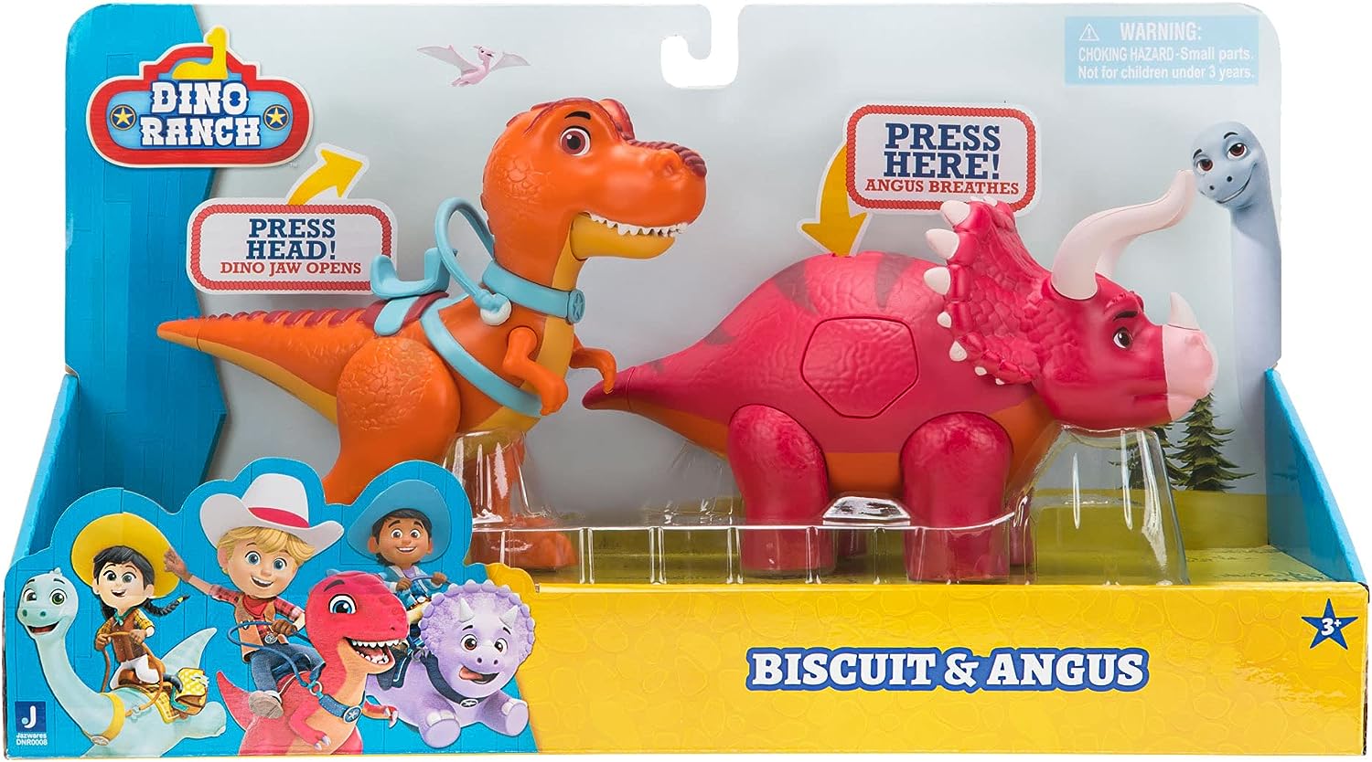 Dino Ranch Deluxe Pack 2 Dinos Biscuit Y Angus