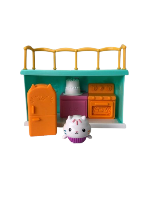 Gabby's Dollhouse habitaciones Con 3 Figuras