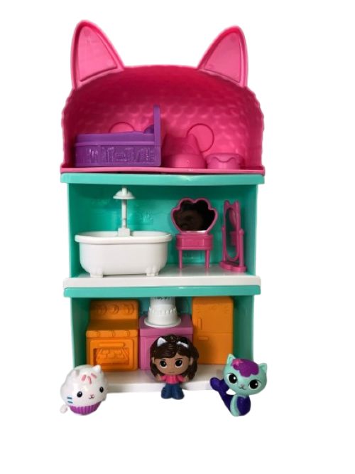 Gabby's Dollhouse habitaciones Con 3 Figuras