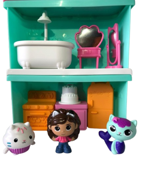 Gabby's Dollhouse habitaciones Con 3 Figuras