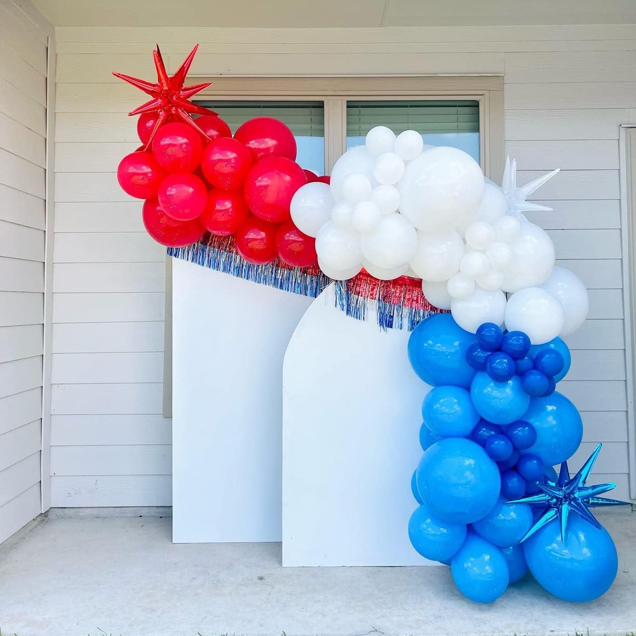 Arco Globos Rojos De Diferentes Tamaños X110