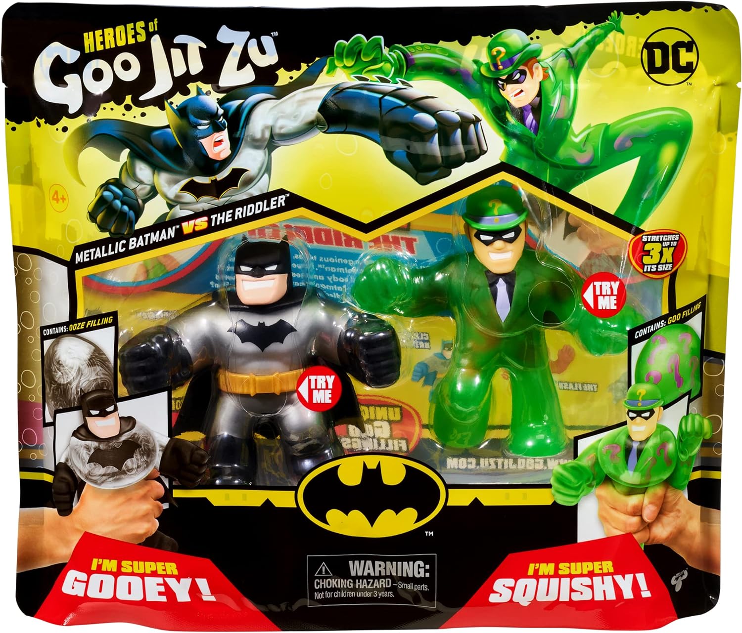 Heroes Goo Jit Zu DC Pack Batman vs Acertijo o Joker pack x2