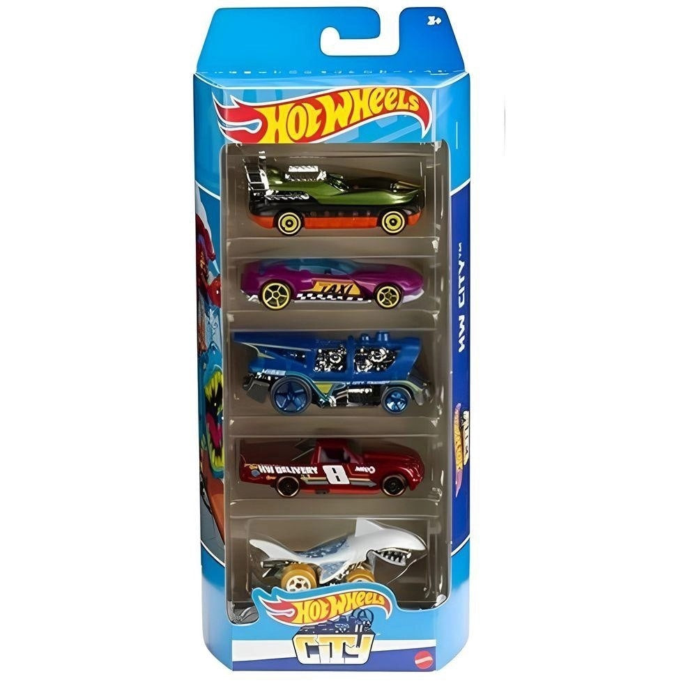 Hot Wheels City Juego De 5 Autos Escala 1:64