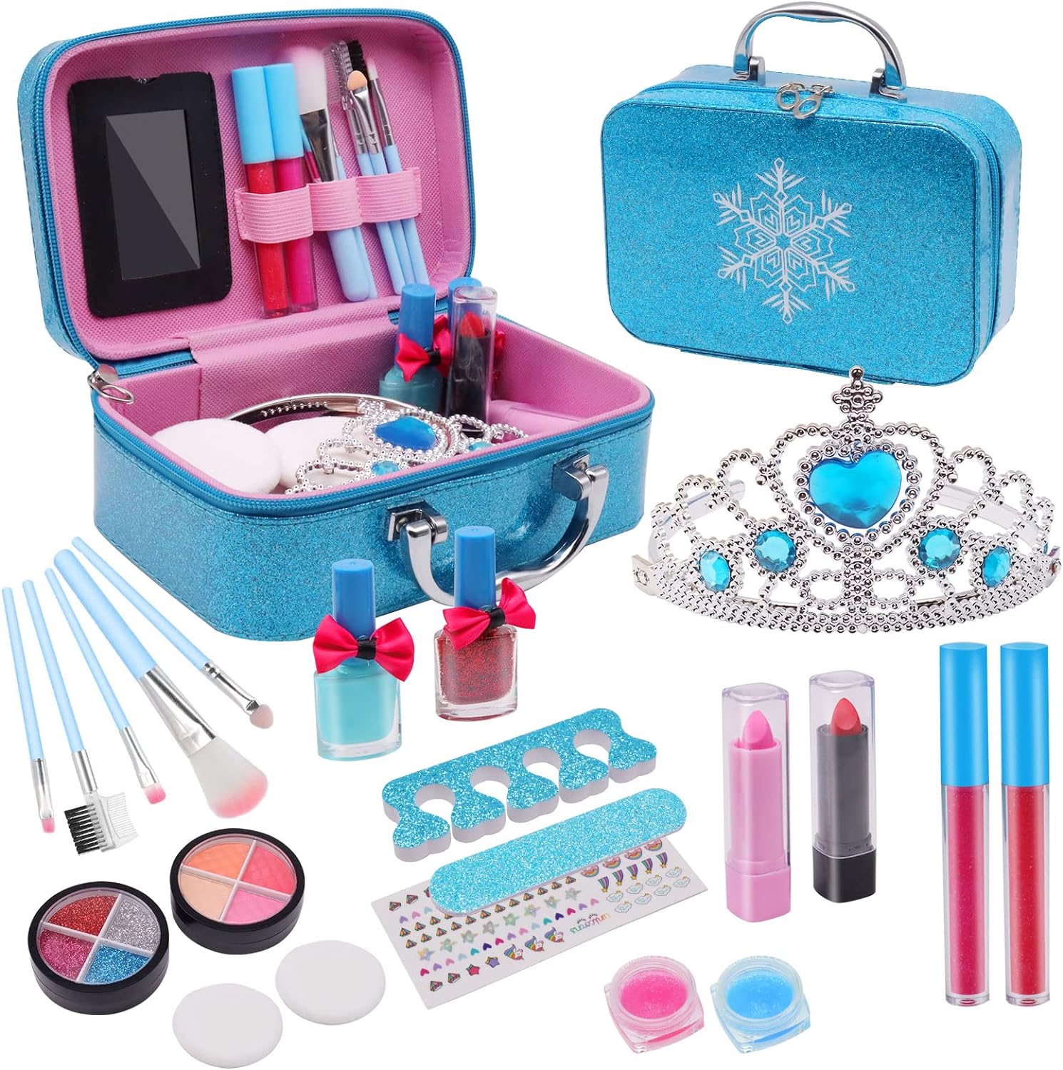 Set De Maquillaje Lavable Real Para Niños con maletin