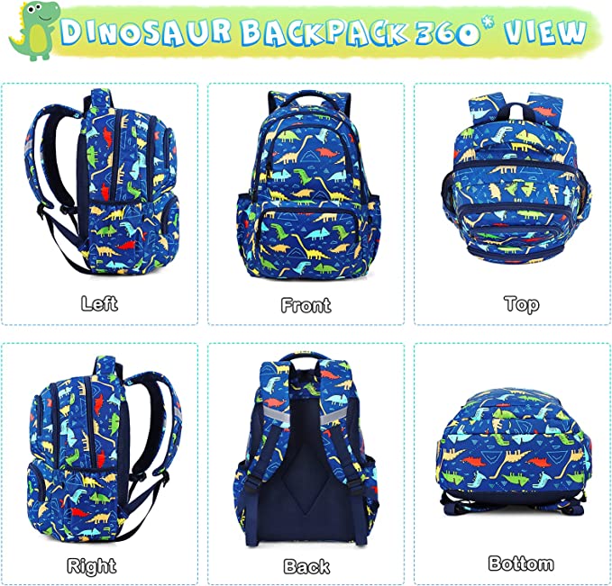 Combo 1  Set Mochila dinosaurios + Tupper