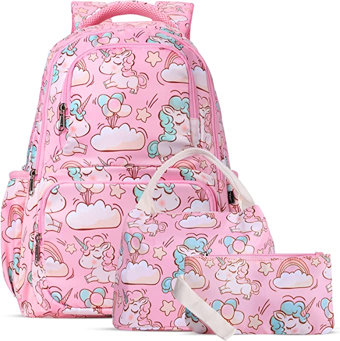 Combo 2 Set Mochila Unicornios + Tupper