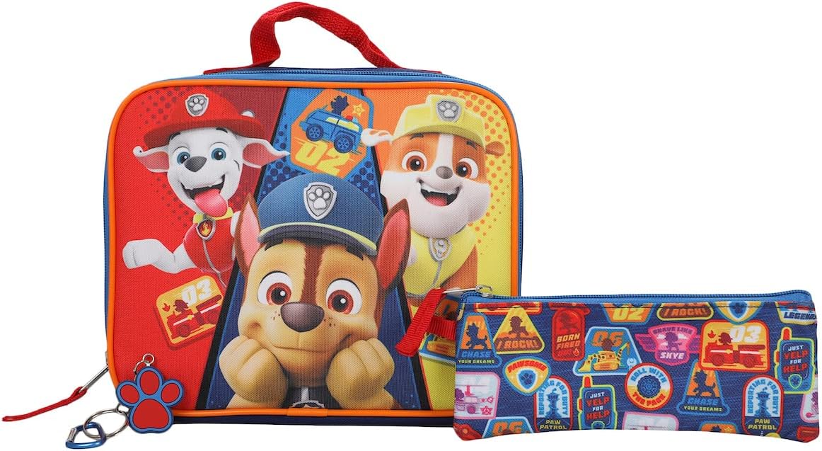 Mochila Con Lonchera Y Cartuchera Paw Patrol