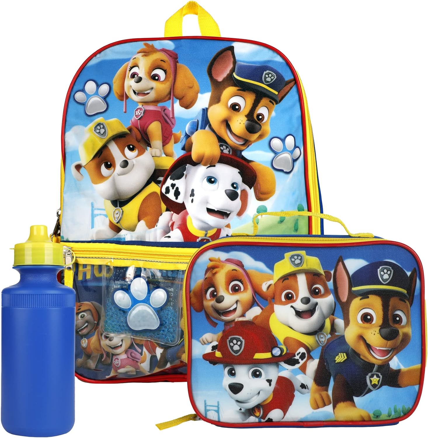 Mochila Con Lonchera Y Cartuchera Paw Patrol