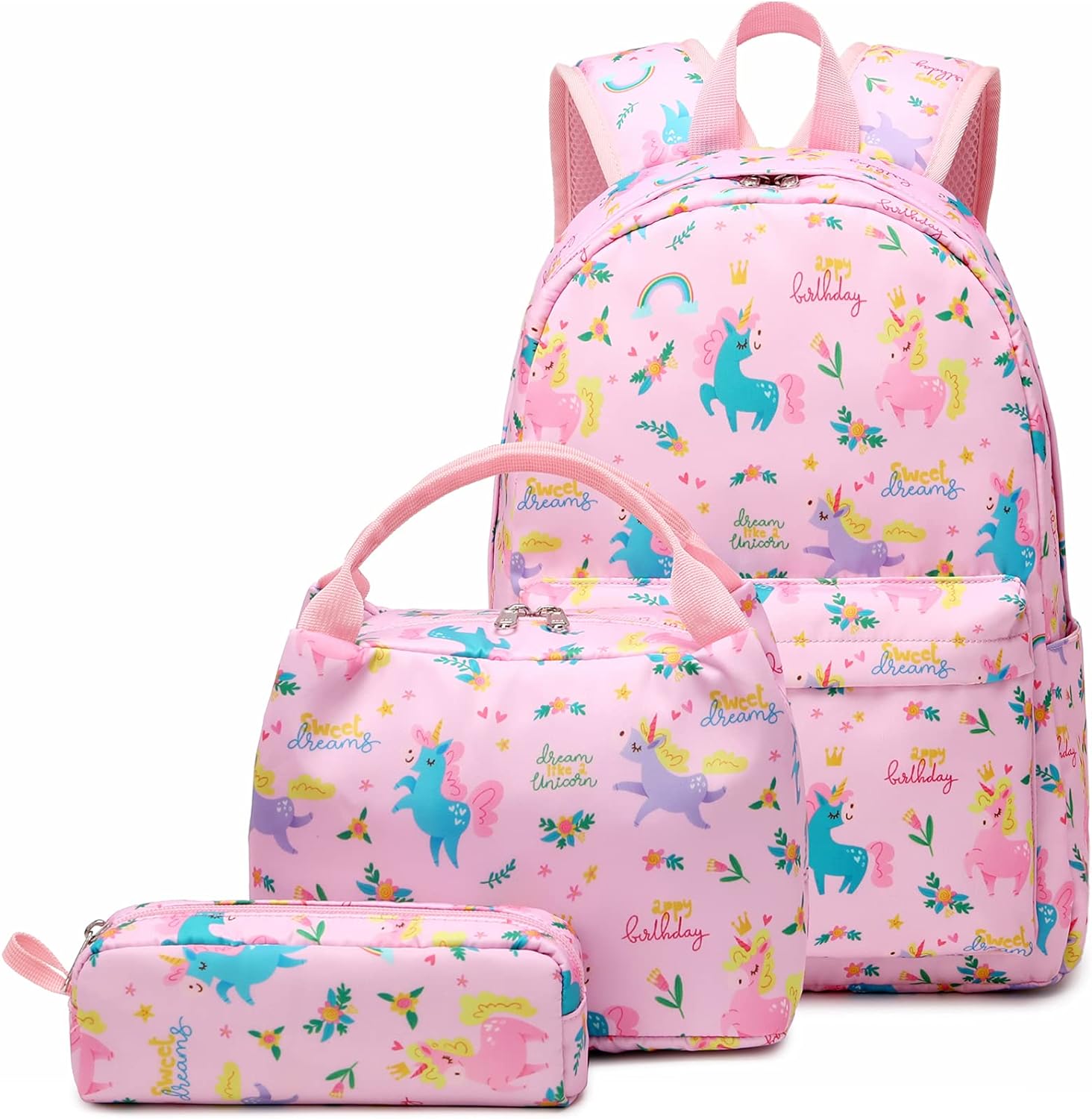 Mochila Escolar Infantil 3 En 1 Gran Capacidad