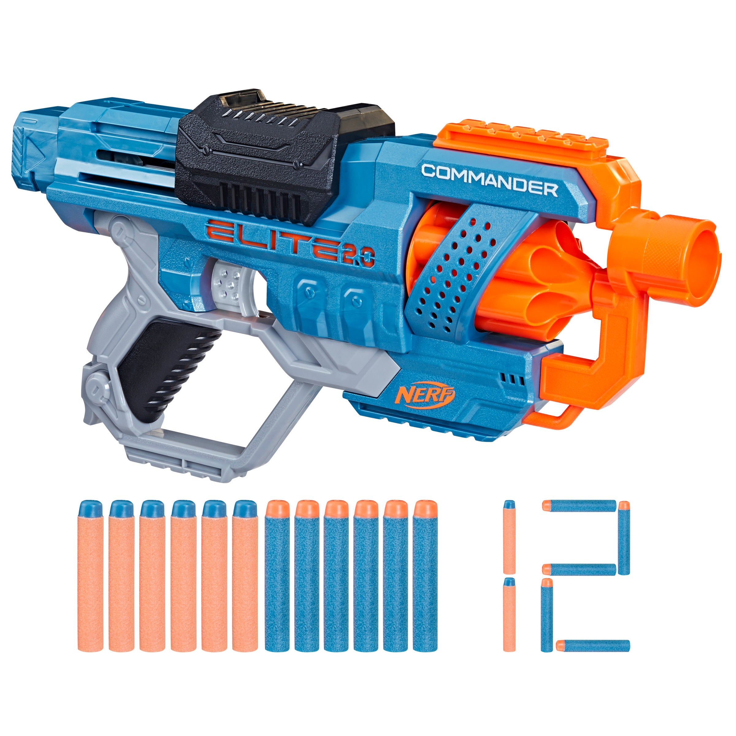 Nerf Elite 2.0 Commander Rd6 Blaster 12 Dardos