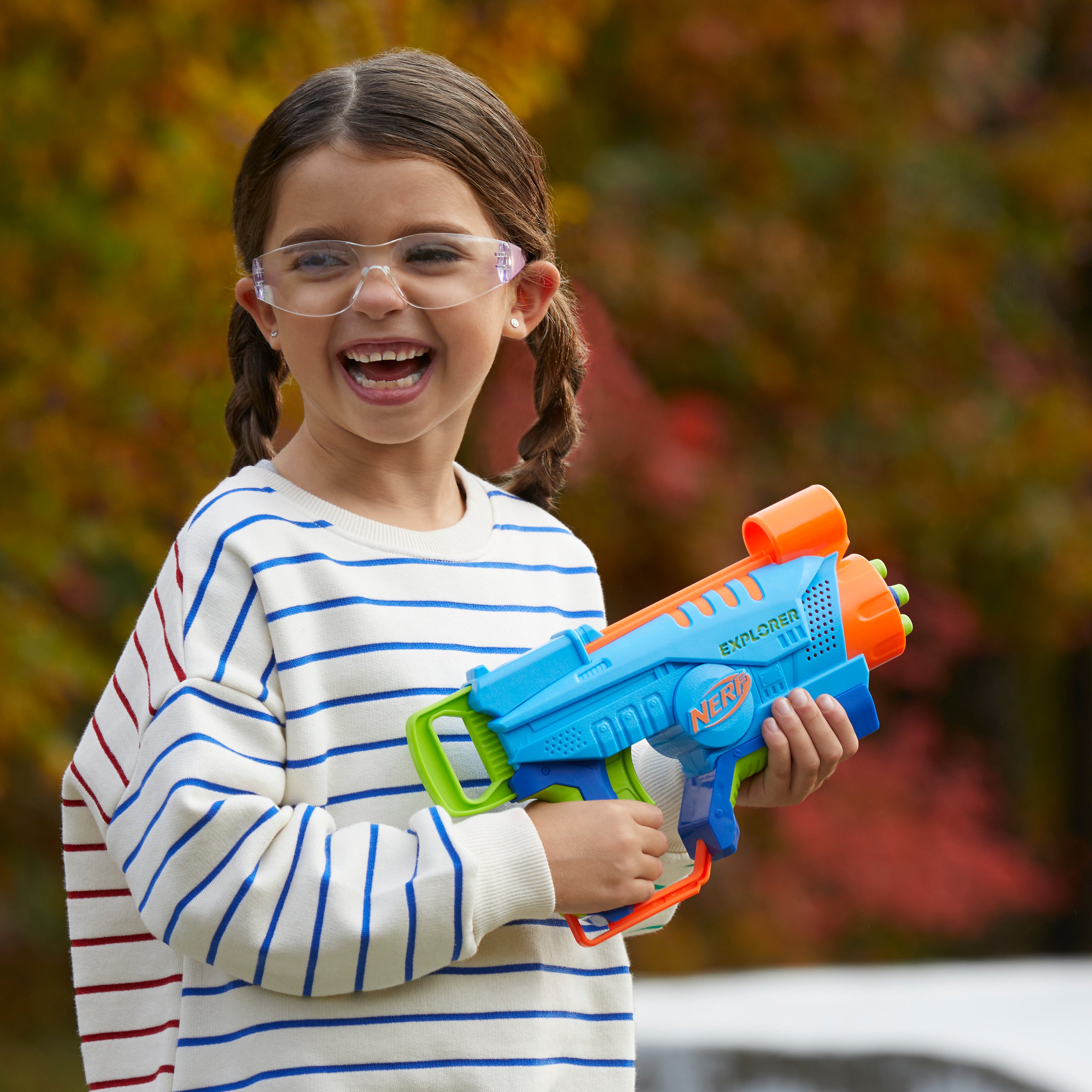 Nerf Elite Junior Explorer Lanzador con 8 Dardos