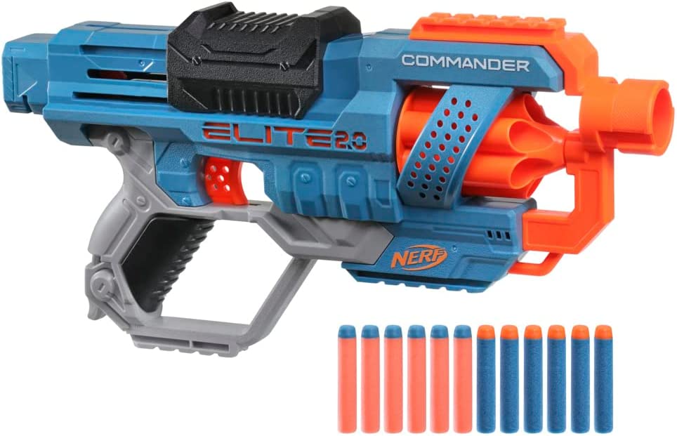 Nerf Elite 2.0 Commander Rd6 Blaster 12 Dardos