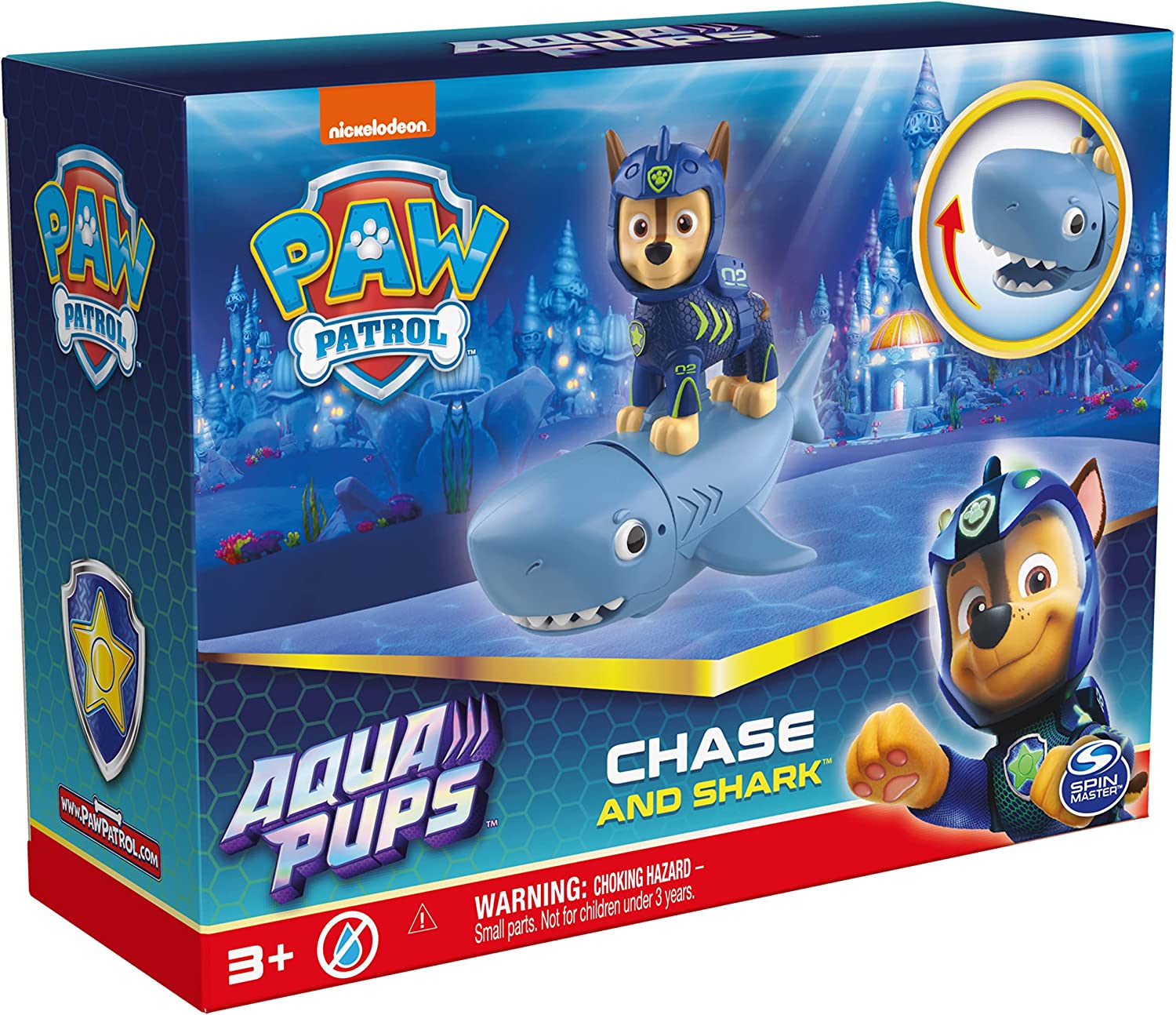 Paw Patrol Aqua Pups Todos Los Personajes marinos con figura