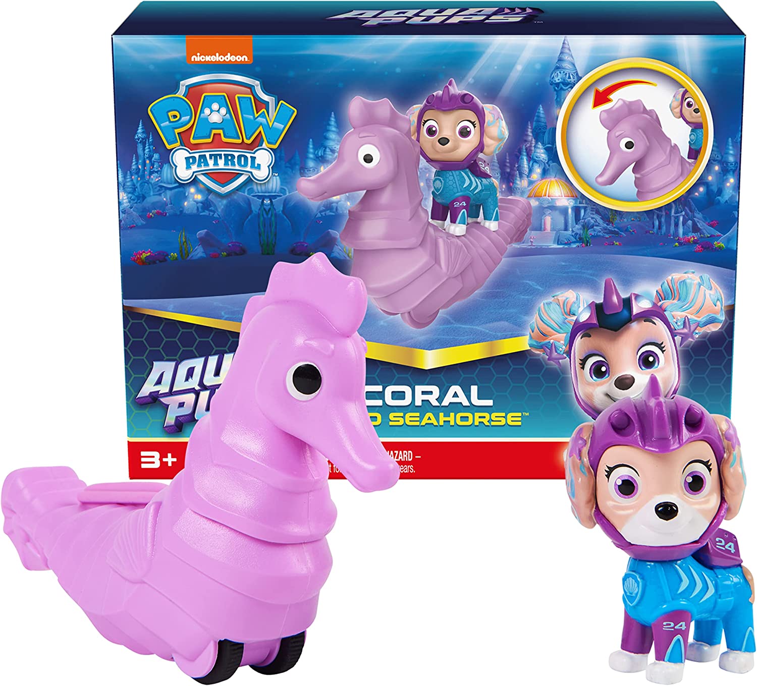 Paw Patrol Aqua Pups Todos Los Personajes marinos con figura