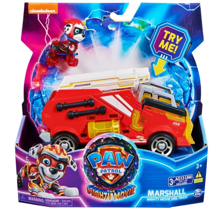 Paw Patrol Vehículo The Mighty Movie Con Figura