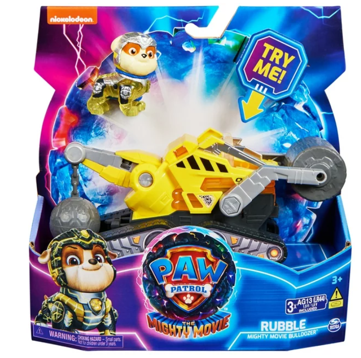 Paw Patrol Vehículo The Mighty Movie Con Figura