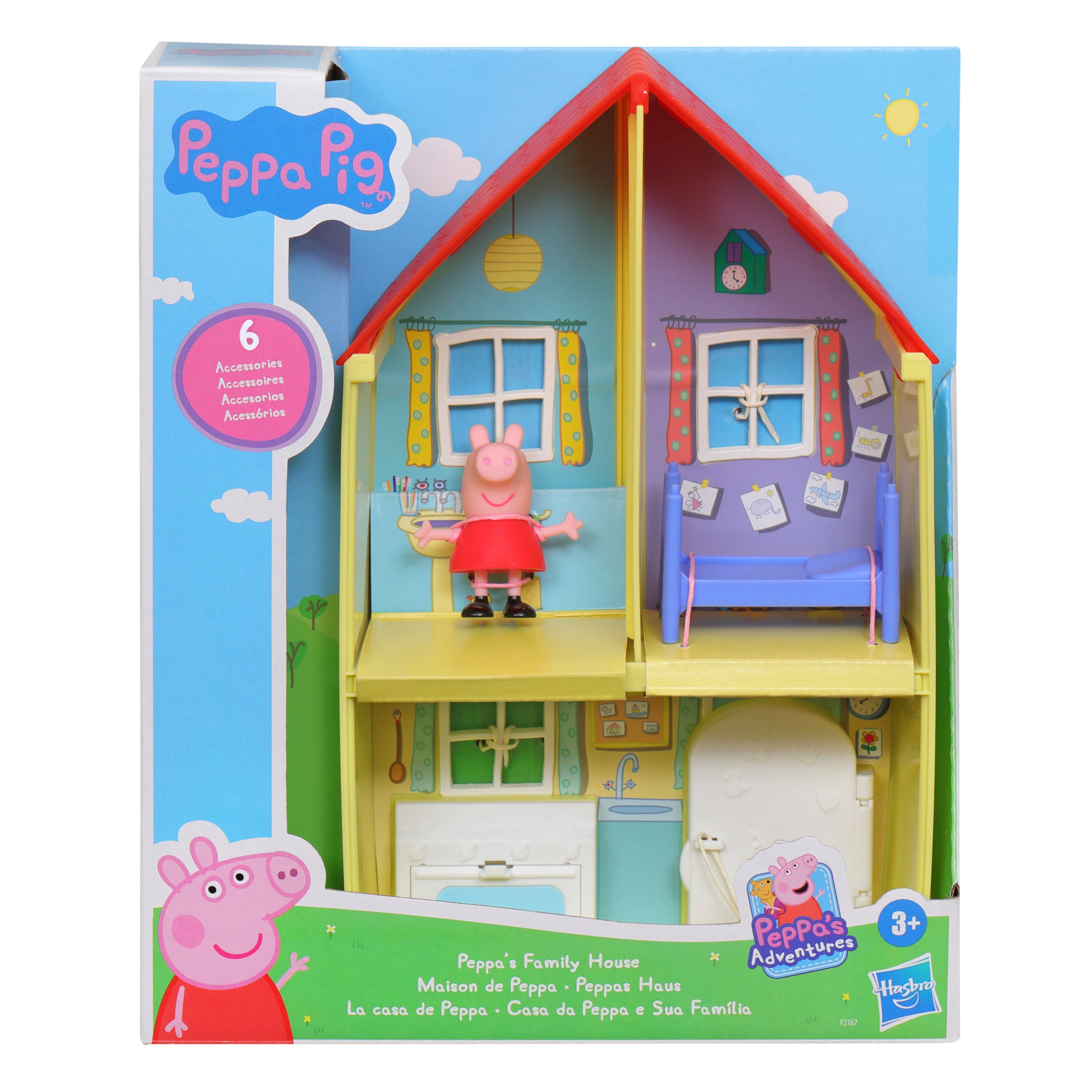 Casa De Peppa Pig + Figura de Peppa Y Accesorios