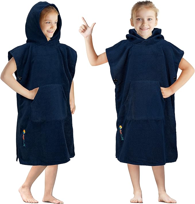 Poncho De Surf Toallas Playa Natación Infantil