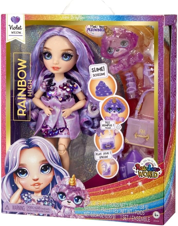 Rainbow High Violet Willow Con Slime Y Mascota