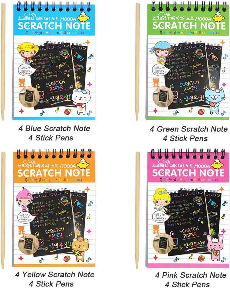 Paquete 16 Cuadernos Para Manualidades Scratch