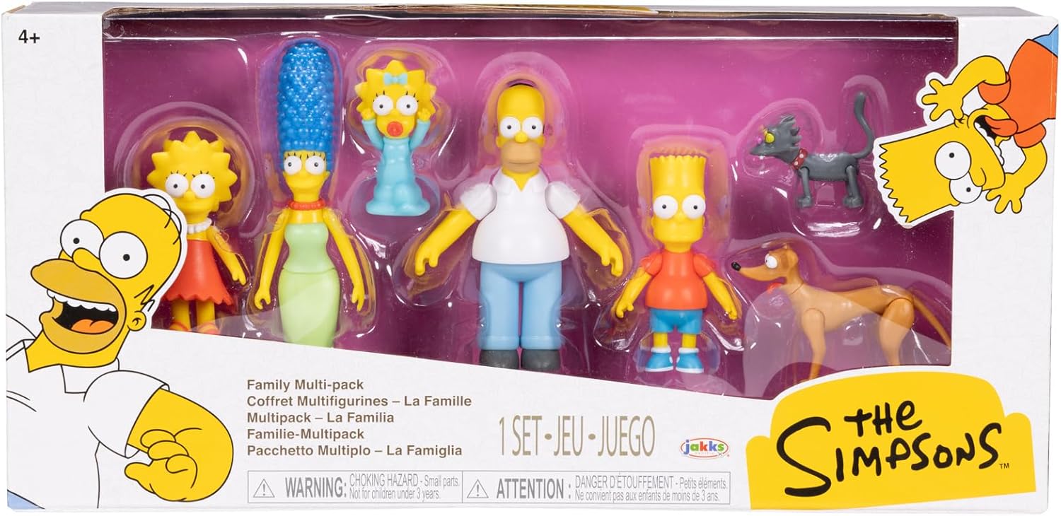 Los Simpsons Family Pack De 7 Figuras A Escala