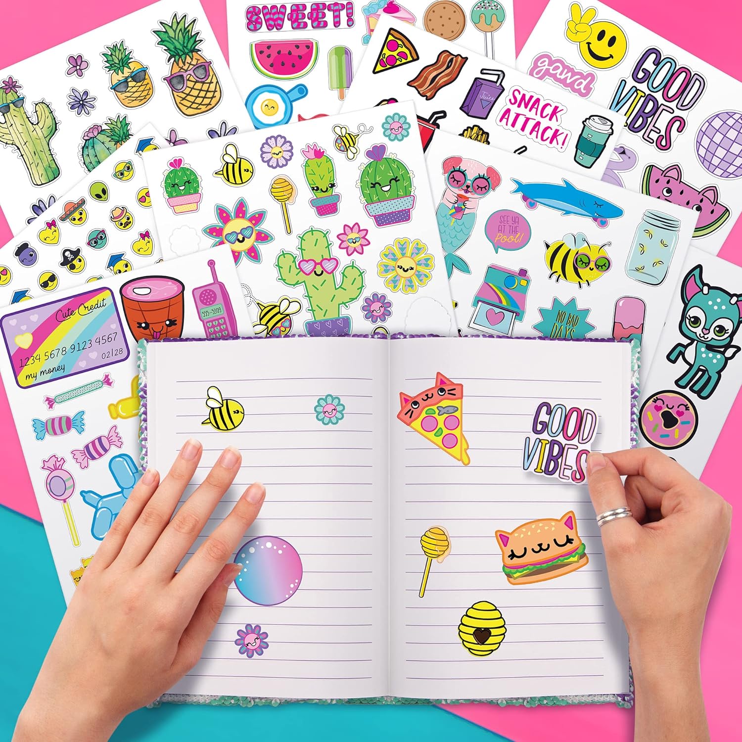 1000 Stickers Surtidos Y Divertidos Para Niños