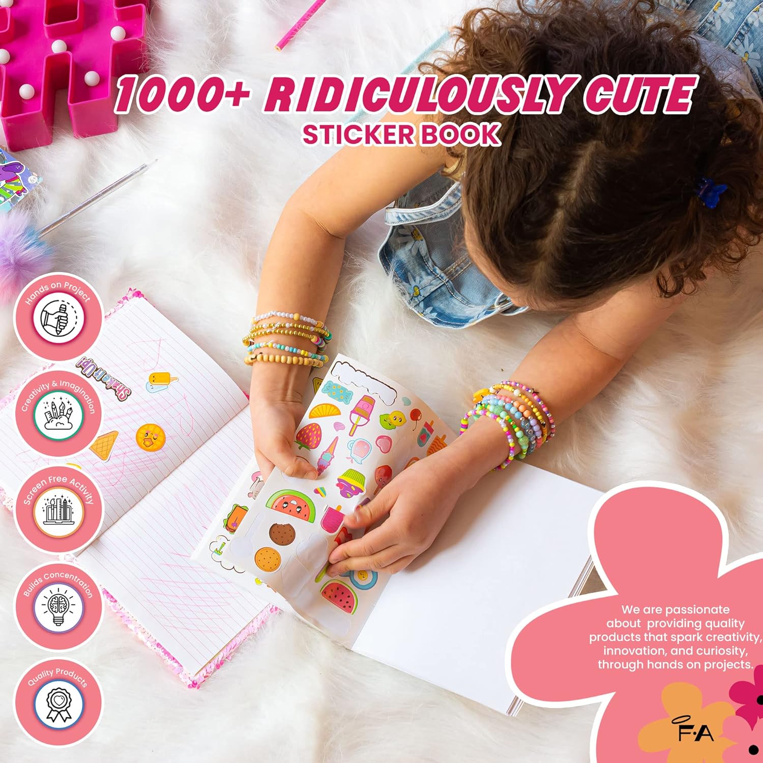 1000 Stickers Surtidos Y Divertidos Para Niños