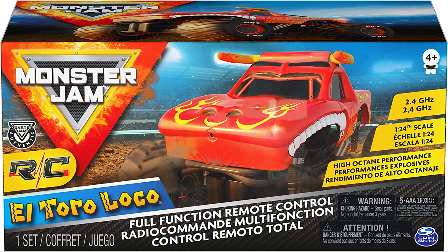Monster Jam Camión con control remoto Toro Loco