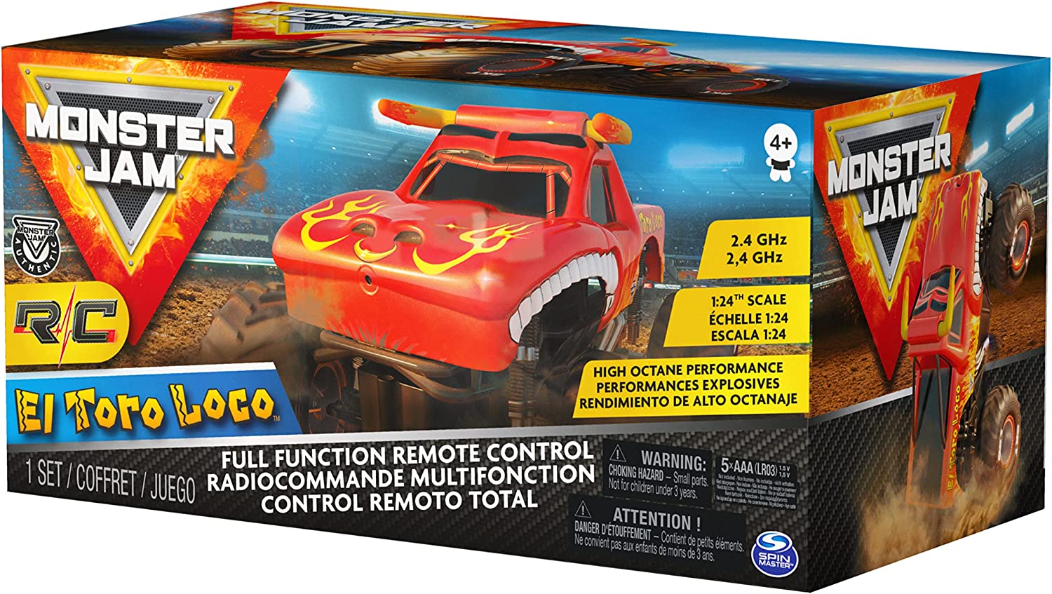 Monster Jam Camión con control remoto Toro Loco
