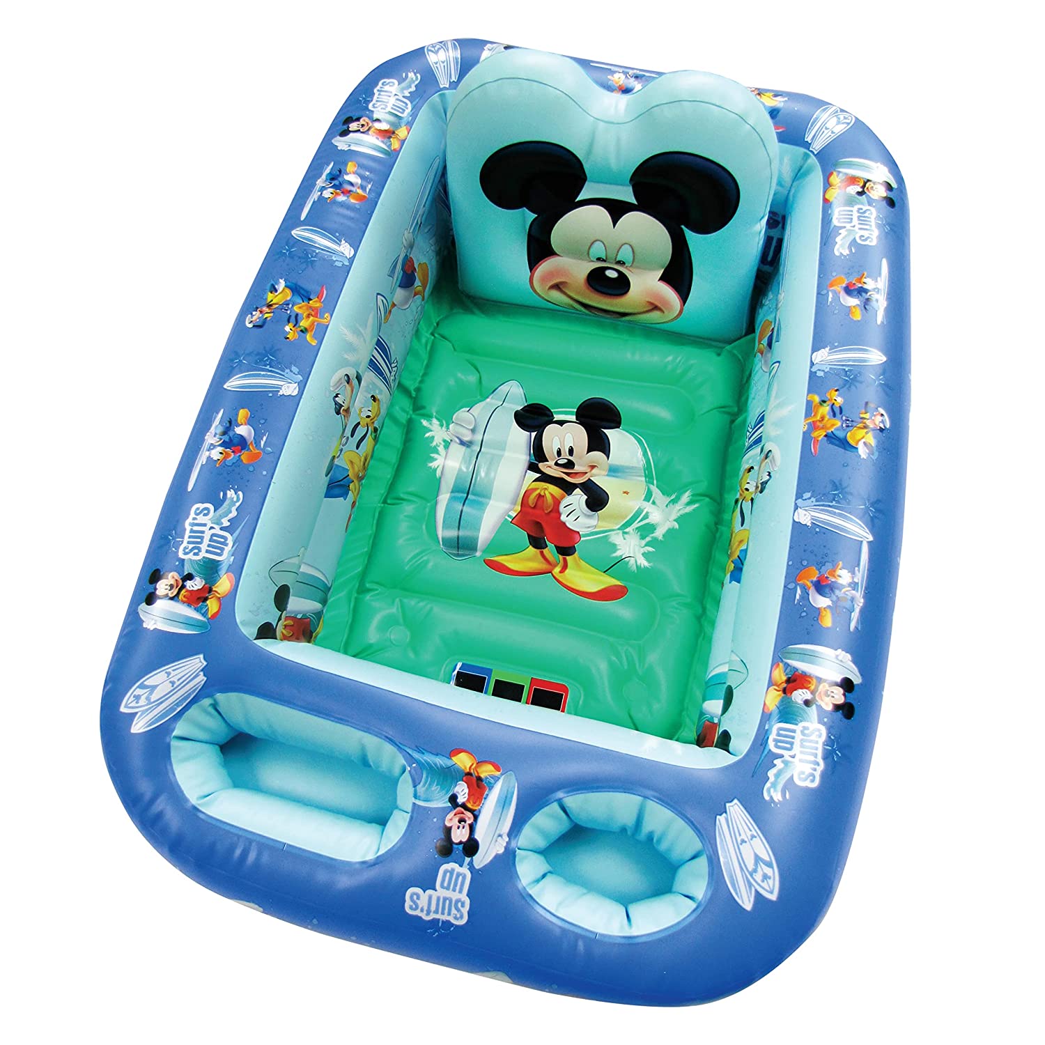 Bañera Inflable Para Bebé Con Soporte Acolchado