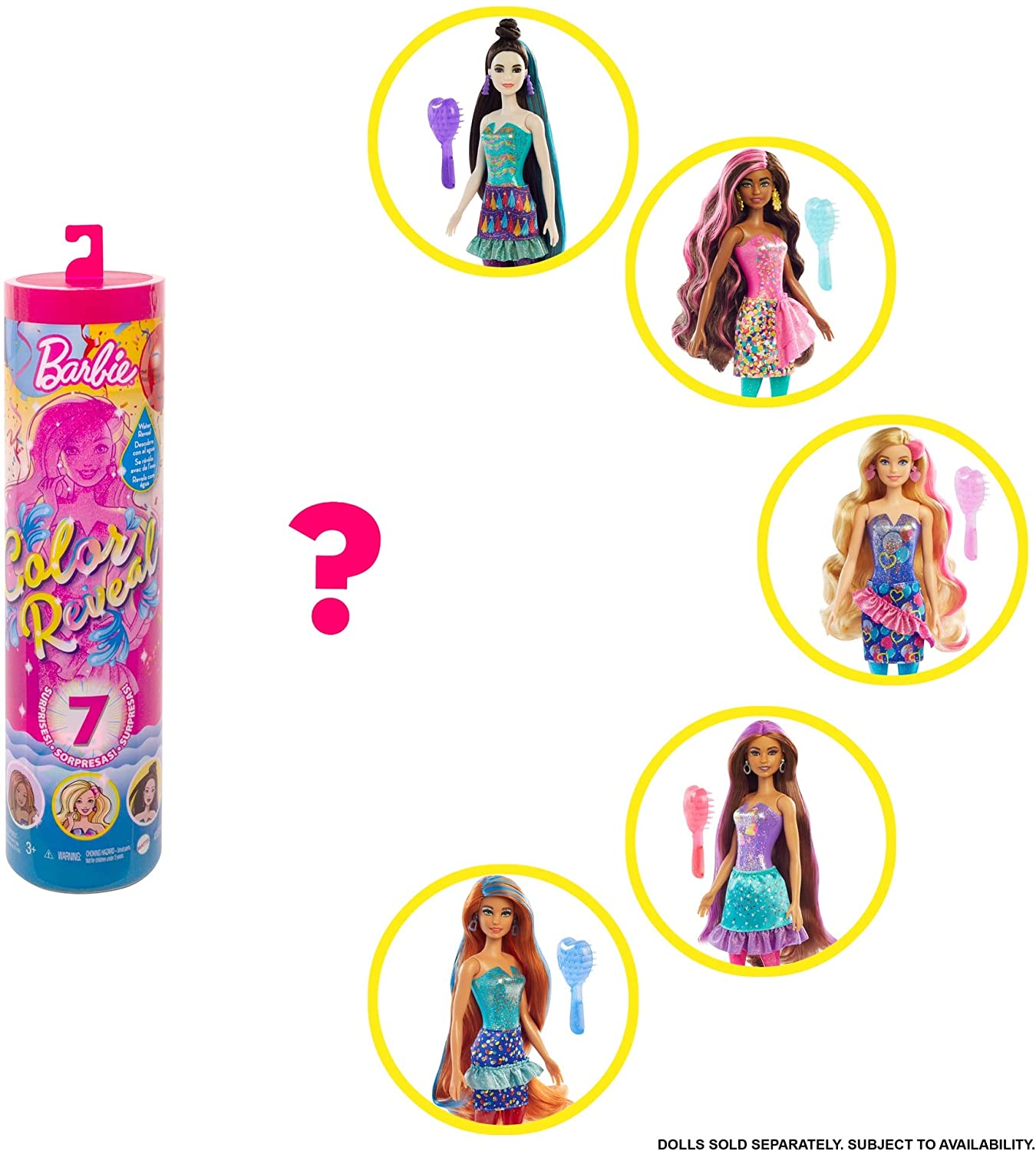 Barbie Color Reveal Con 7 Sorpresas